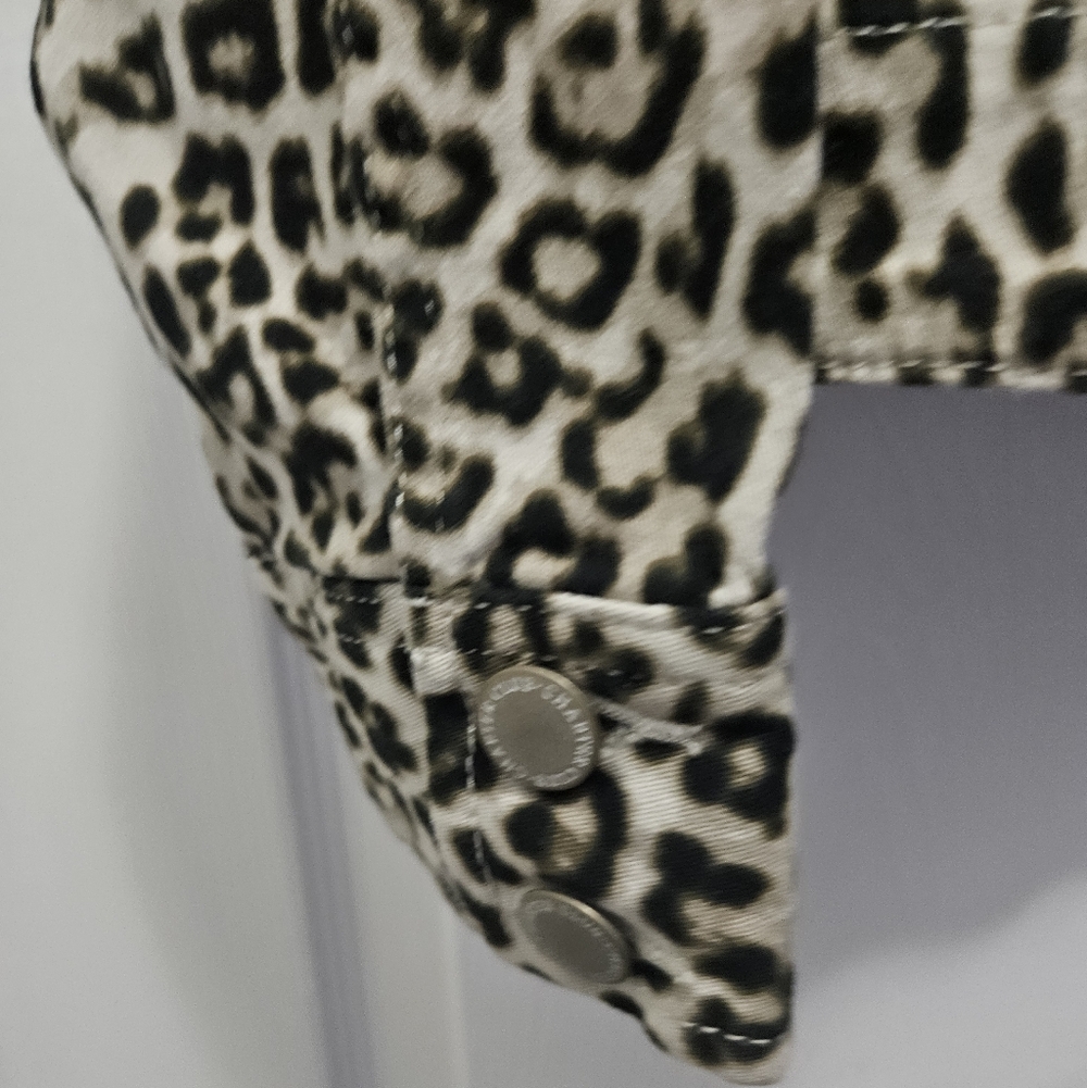 Charter Club Denim Jacket w/leopard print. - Picture 10 of 11